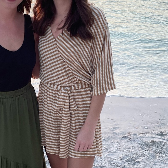 Striped Romper - Picture 1 of 2